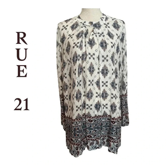 Rue 21 Floral Tunic Dress Small - Picture 1 of 9